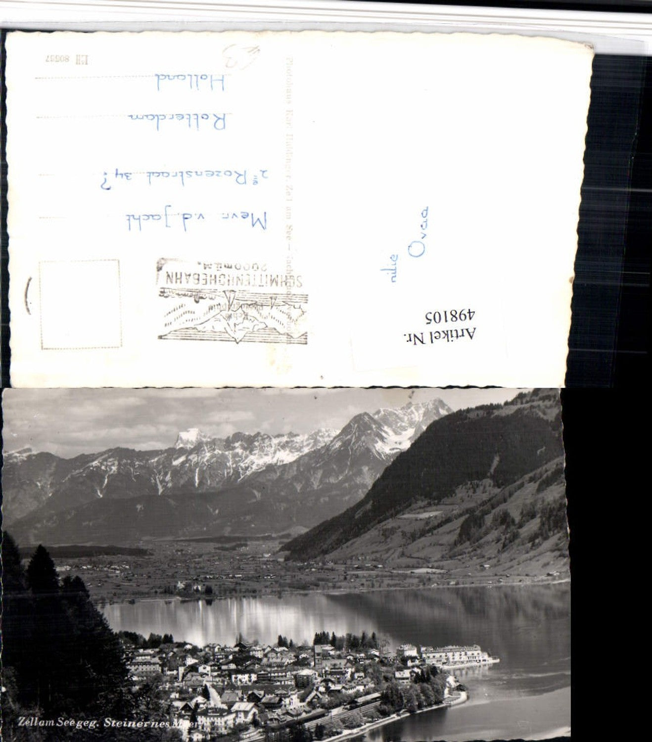 498105,Zell am See Totale geg. Steinernes Meer Bergkulisse