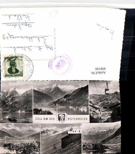 498106,Zell am See Totale Seilbahn Mehrbildkarte