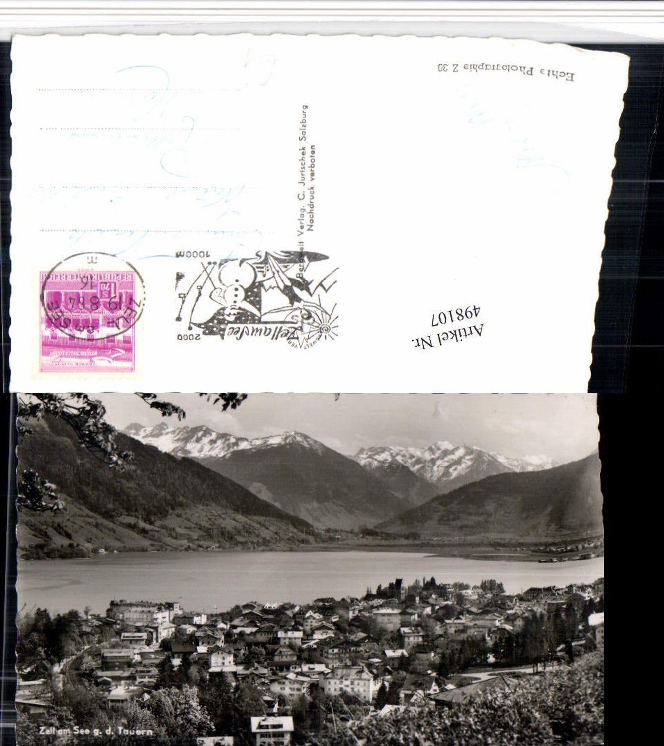 498107,Zell am See Totale geg. Tauern Bergkulisse