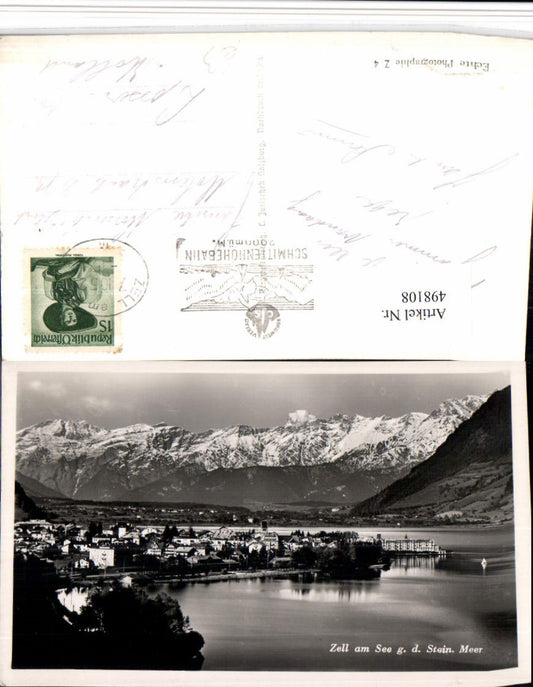 498108,Zell am See Totale geg. Steinerne Meer Bergkulisse
