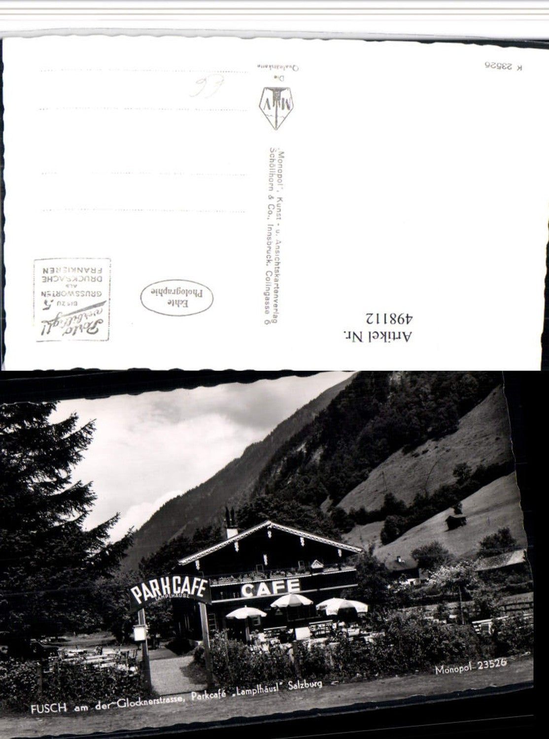 498112,Fusch an d. Glocknerstraße Parkcafe Lamplhäusl