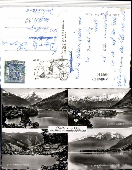498116,Zell am See Totale Bergkulisse Mehrbildkarte