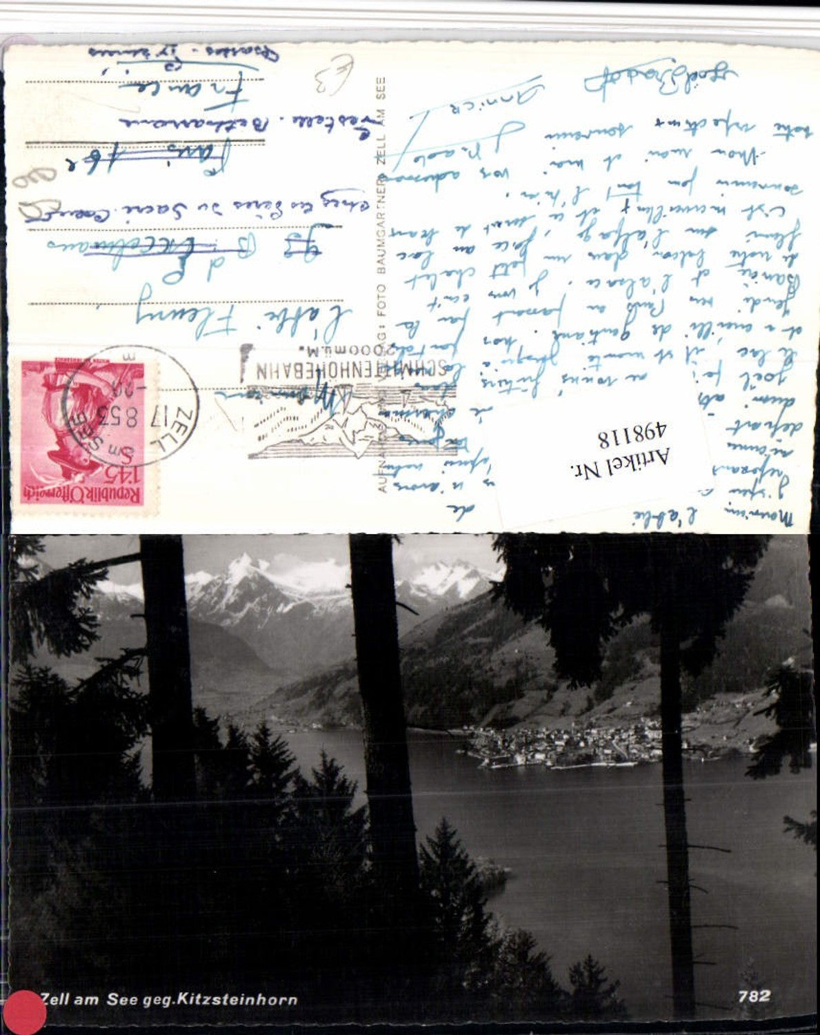 498118,Zell am See Totale geg. Kitzsteinhorn Bergkulisse