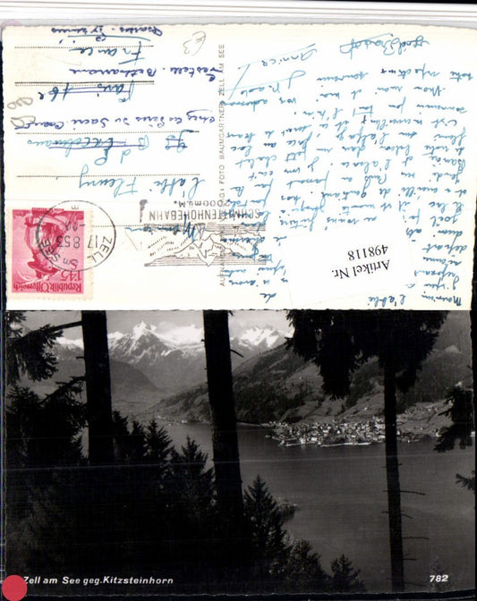 498118,Zell am See Totale geg. Kitzsteinhorn Bergkulisse