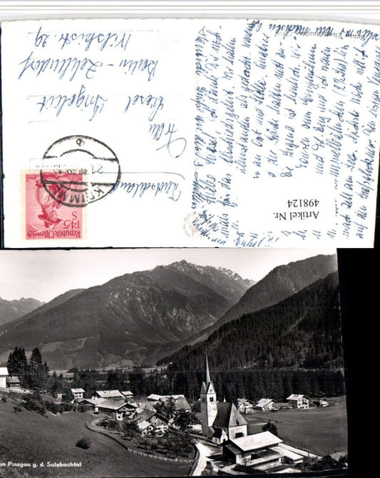 498124,Wald im Pinzgau Totale geg. Sulzbachtal Bergkulisse