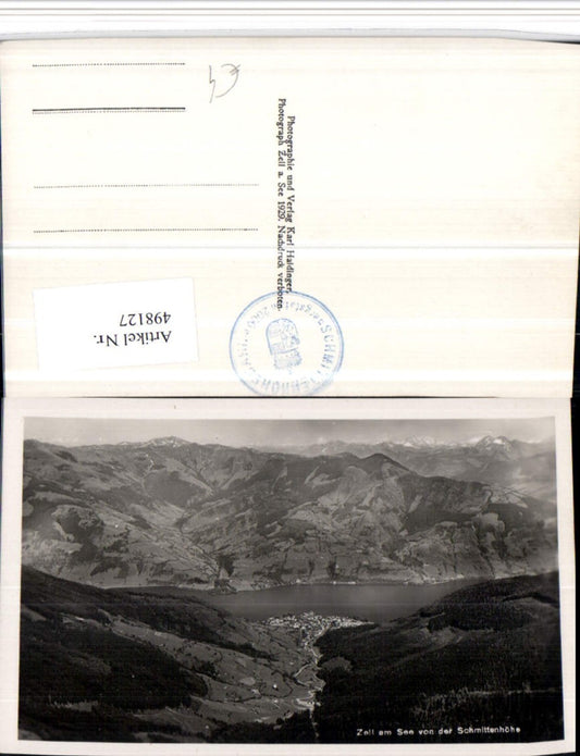 498127,Zell am See Totale von d. Schmittenhöhe Bergkulisse