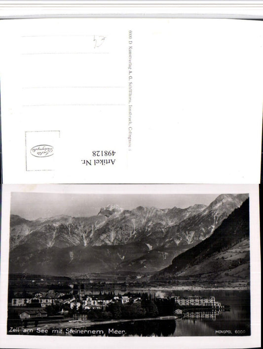 498128,Zell am See Teilansicht m. Steinernem Meer Bergkulisse