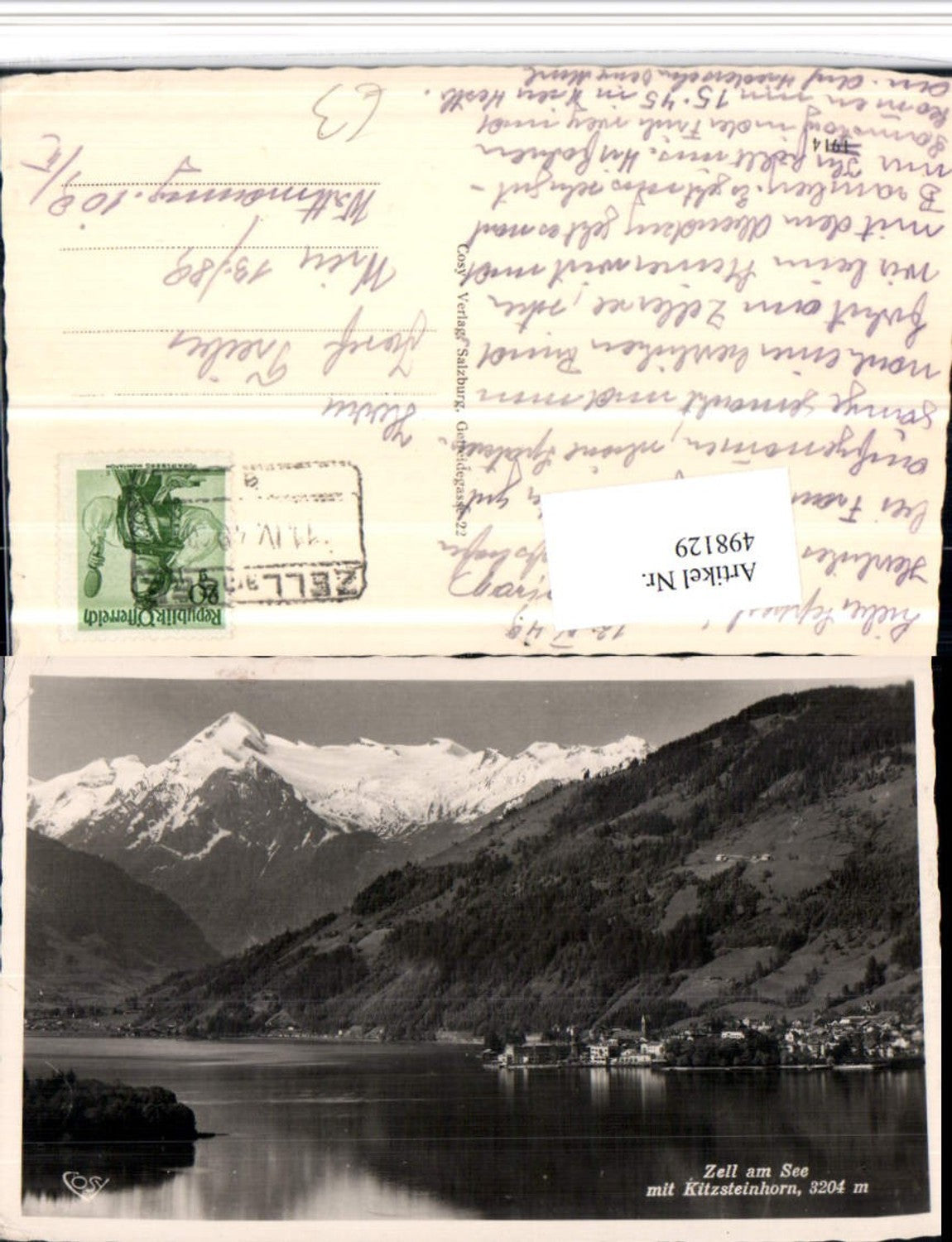 498129,Zell am See Totale m. Kitzsteinhorn Bergkulisse pub Cosy