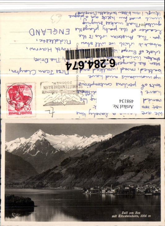 498134,Zell am See Totale m. Kitzsteinhorn Bergkulisse