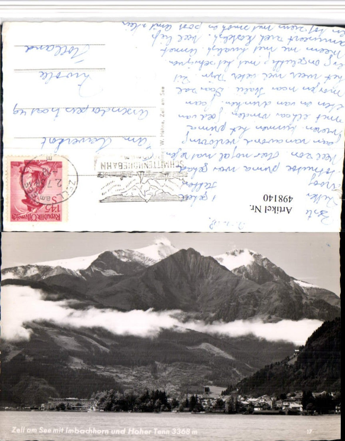 498140,Zell am See Teilansicht m. Imbachhorn Bergkulisse