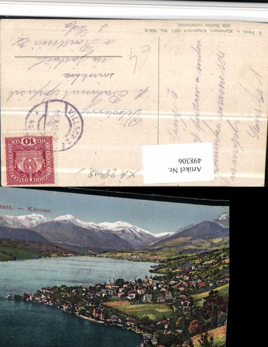 498306,Millstatt am See Totale Bergkulisse