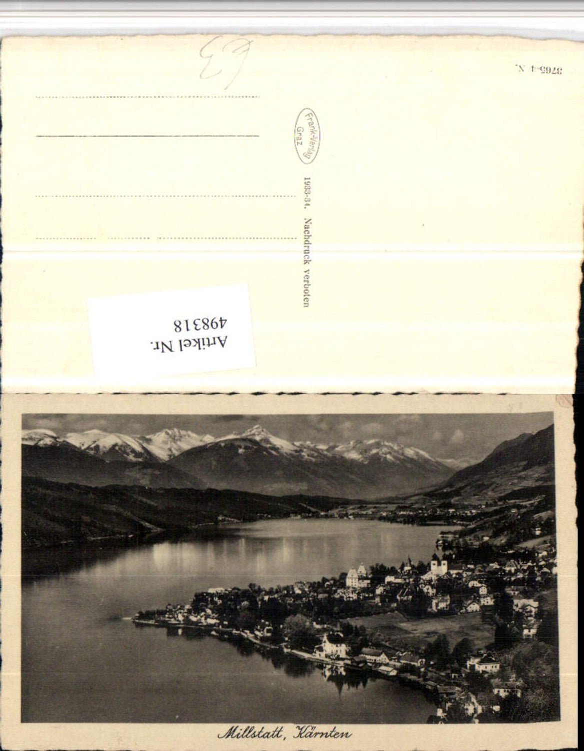 498318,Millstatt am See Totale Bergkulisse