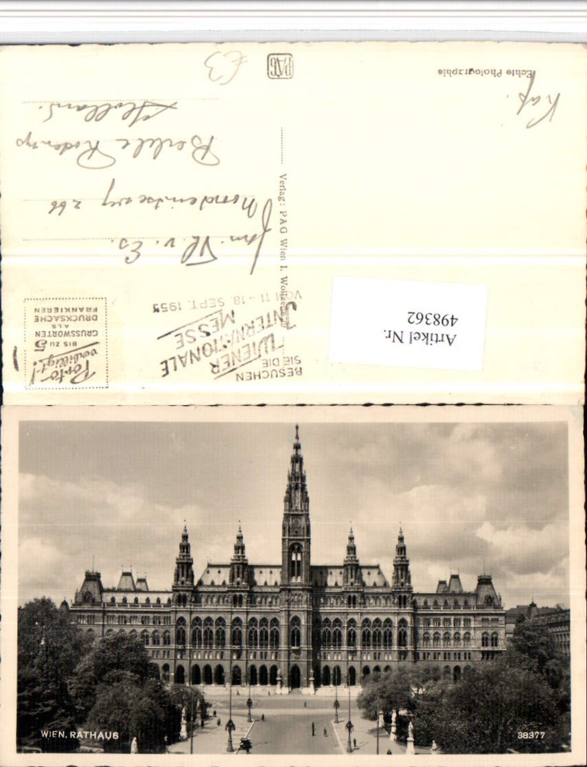 Alte Ansichtskarte – Old Postcard