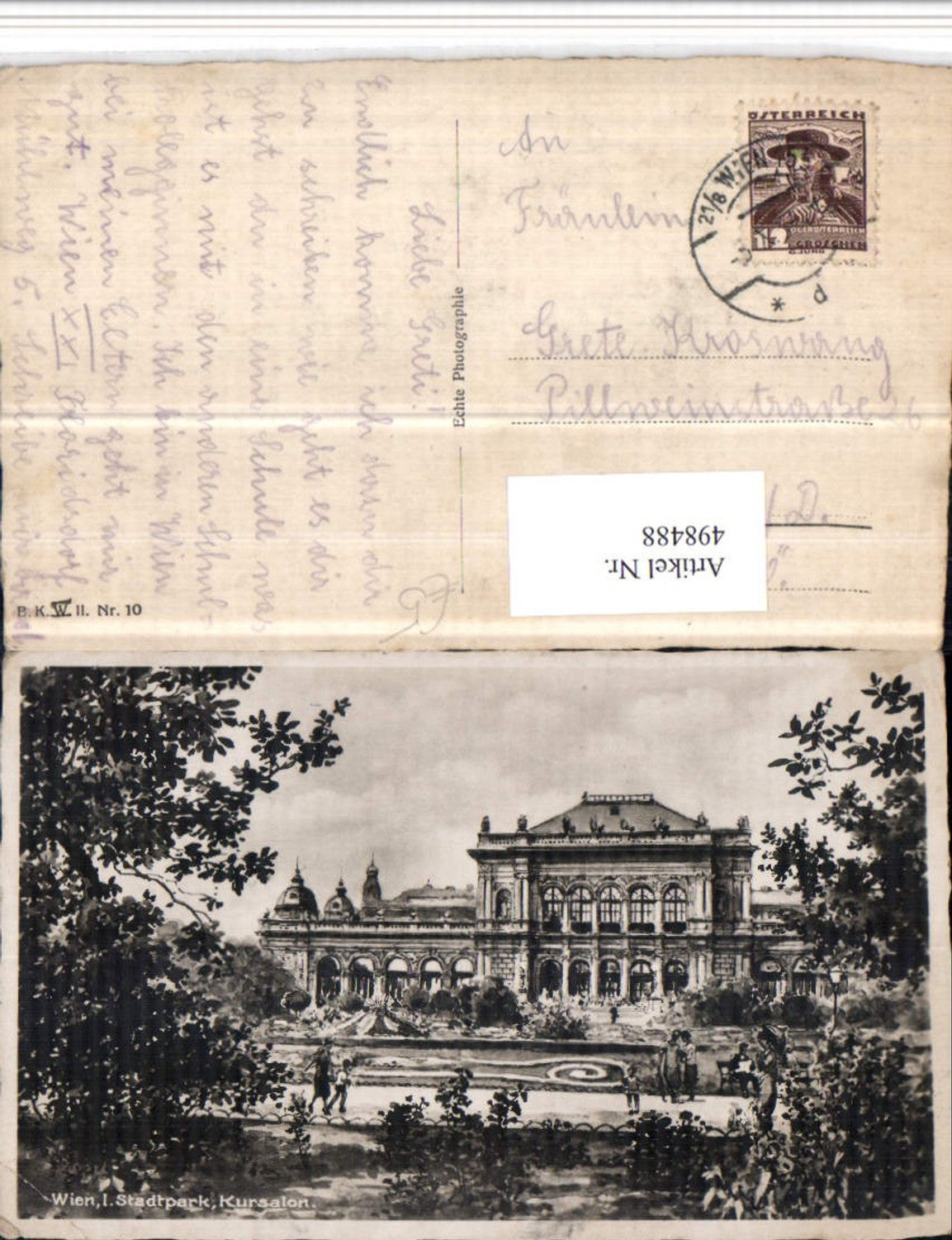 Alte Ansichtskarte – Old Postcard