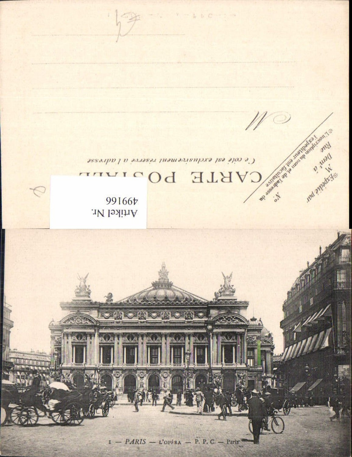 499166,Paris L Opera Oper Kutsche