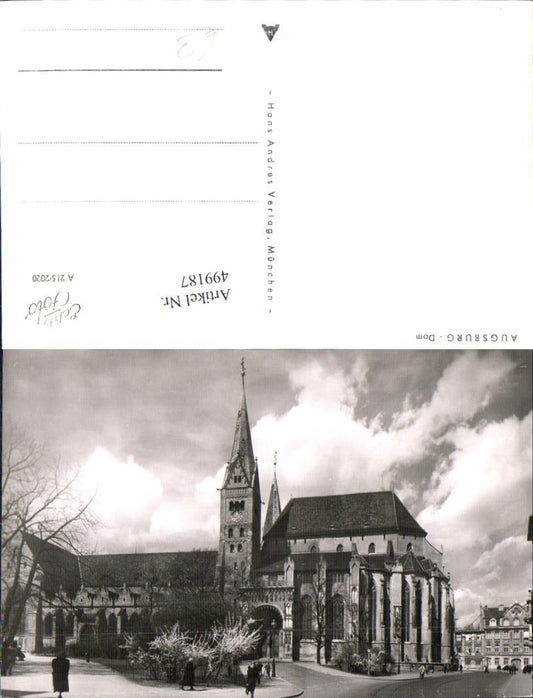 499187,Foto Ak Augsburg Dom