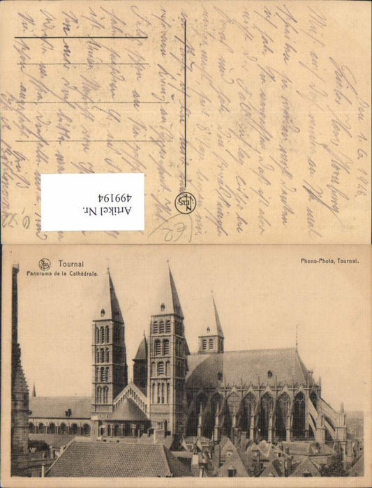 499194,Tournai Panorama de la Cathedrale  Kathedrale Kirche Dom