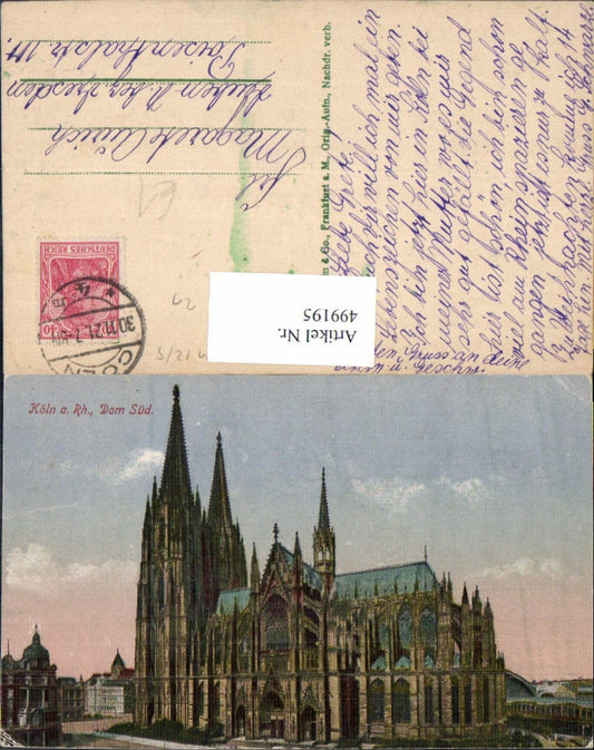 499195,Köln a. Rhein Dom Südansicht