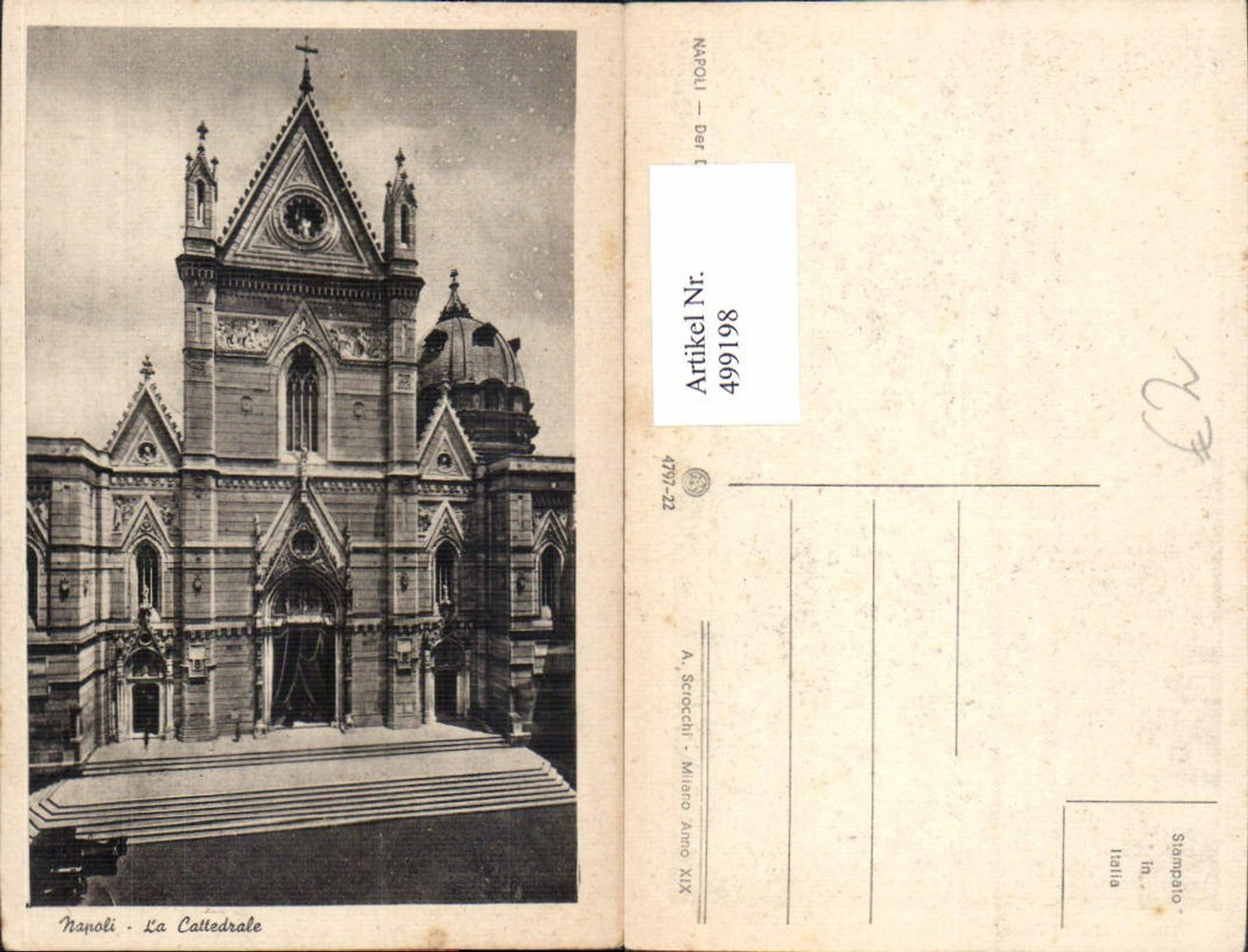 499198,Napoli La Cattedrale Kathedrale Kirche