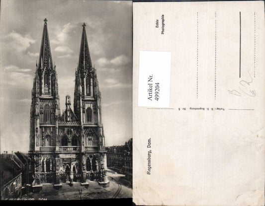 499204,Foto Ak Regensburg Dom
