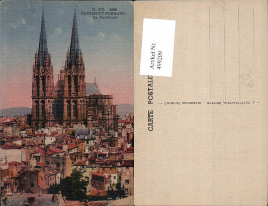 499209,Clermont-Ferrand La Cathedrale Kathedrale Kirche