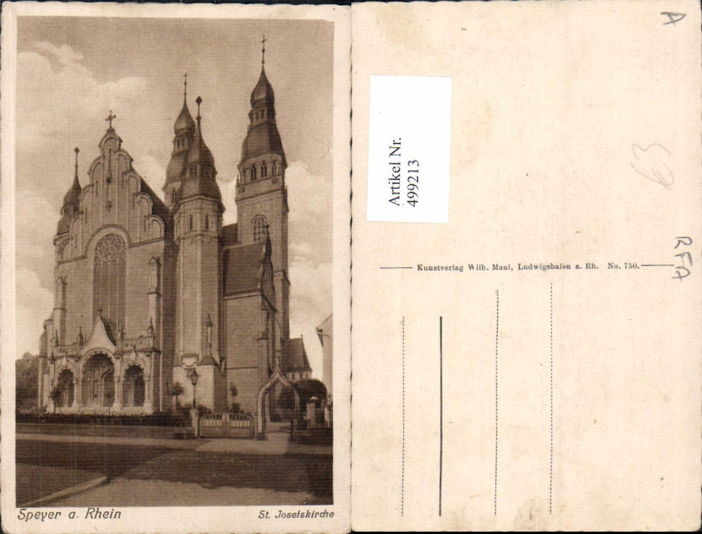 499213,Speyer a. Rhein St Josefskirche Kirche