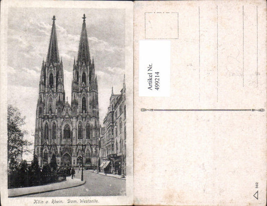 499214,Köln a. Rhein Dom Westseite