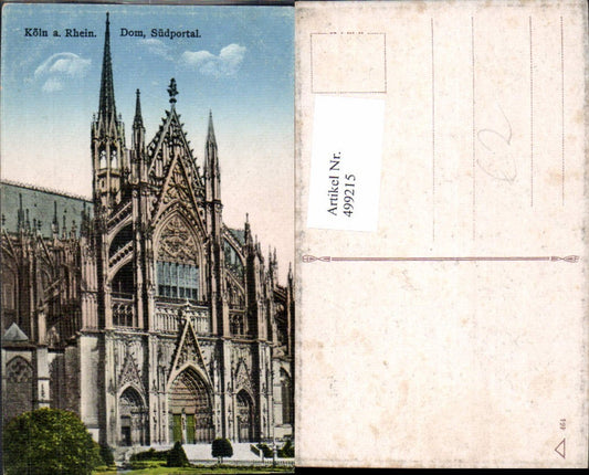 499215,Köln a. Rhein Dom Südportral