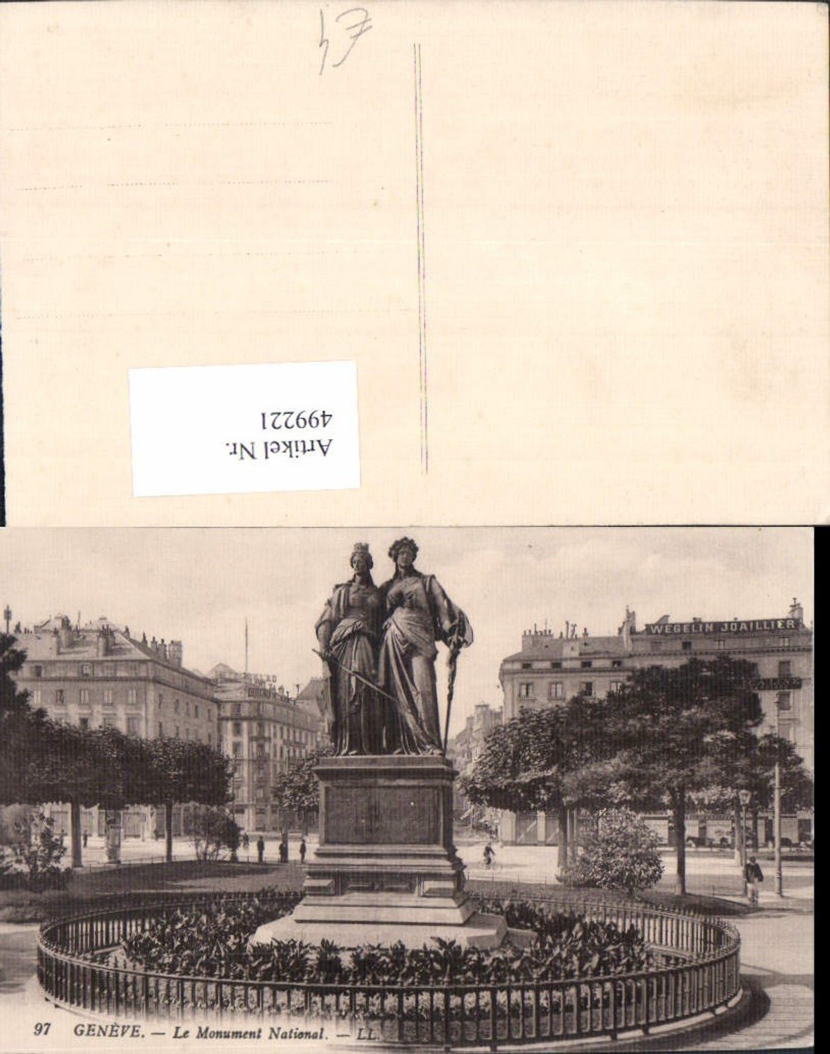 499221,Geneve Genf Le Monument National Statue Monument