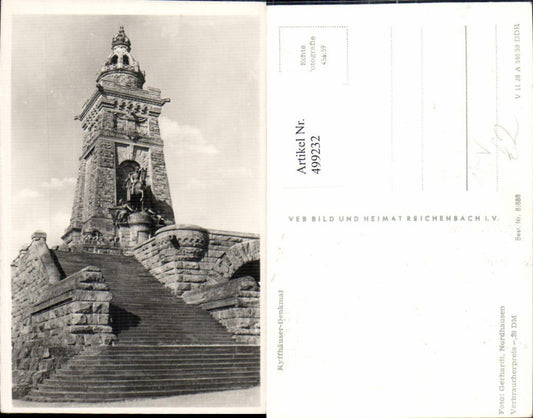 499232,Foto Ak Kyffhäuser Denkmal Statue Monument pub VEB 456/59