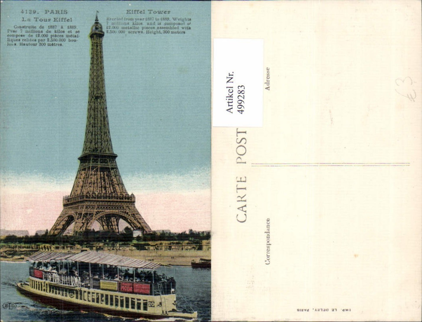 499283,Turm Paris La Tour Eiffel Eiffelturm Eiffel Tower Schiff Dampfer