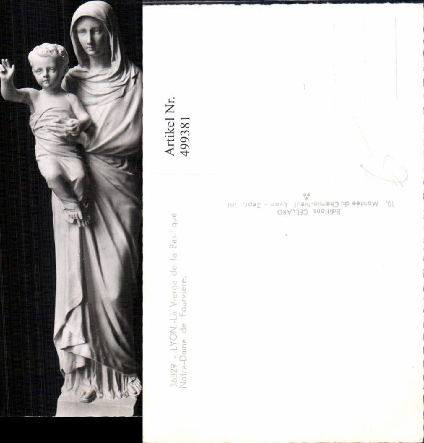499381,Plastik Figur Skulptur Lyon La Vierge de la Basilique Notre Dame de Fourviere