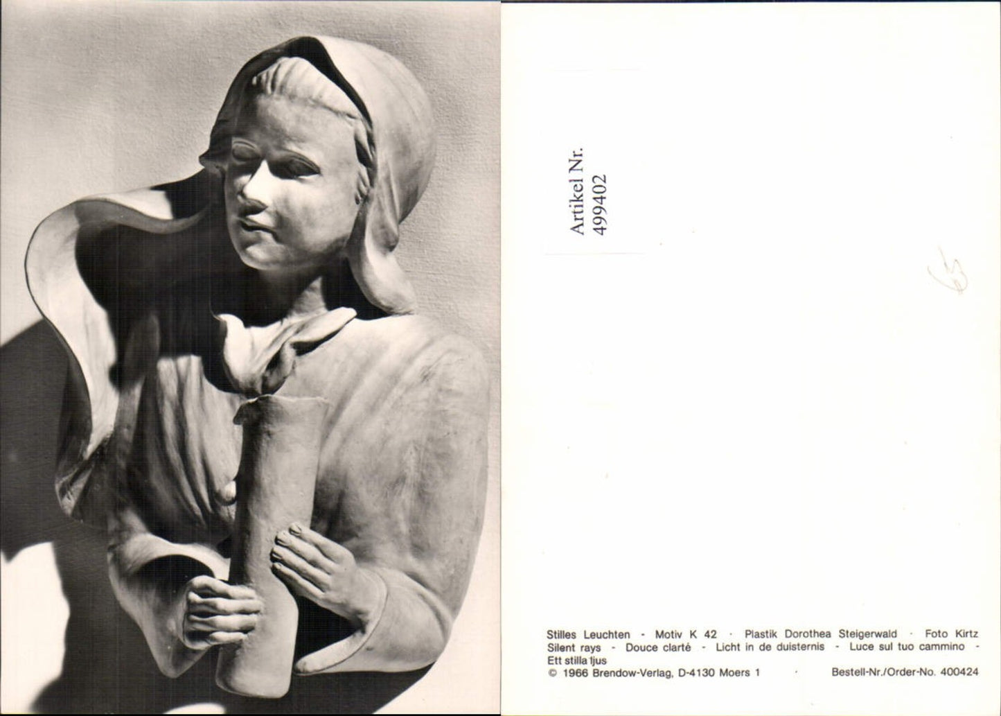 499402,Plastik Figur Skulptur Dorothea Steigerwald Stilles Leuchten