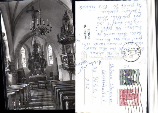 499602,Zeillern Pfarrkirche Kirche Innenansicht Kanzel