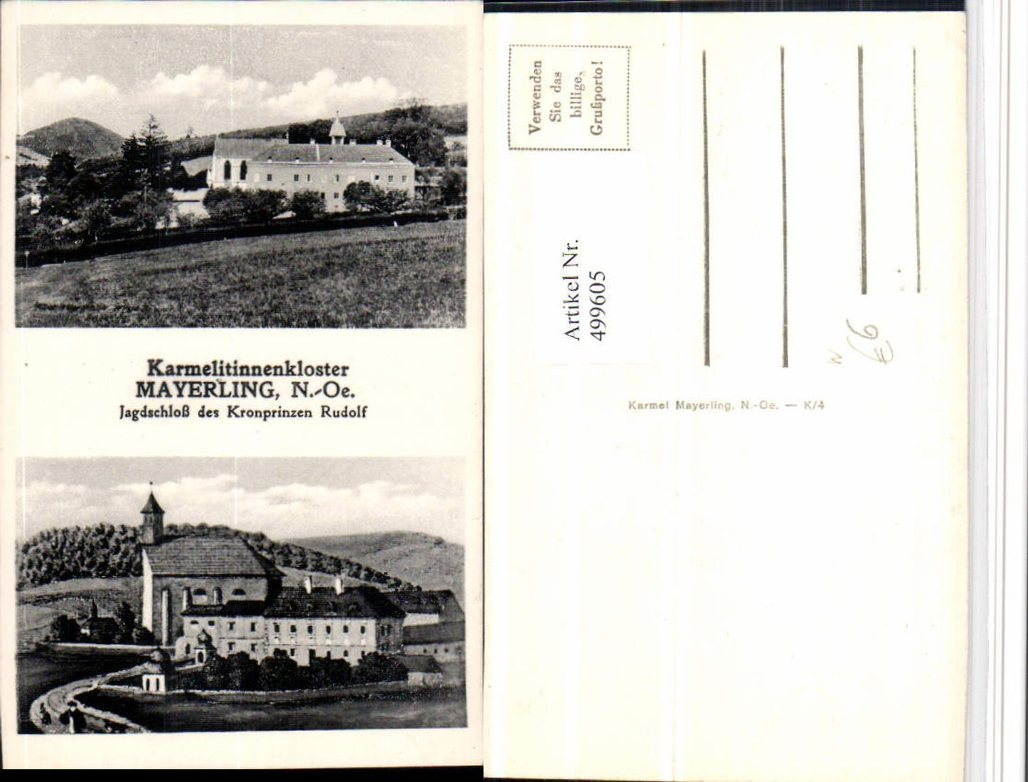 499605,Mayerling b. Baden Jagdschloss Kloster Mehrbildkarte