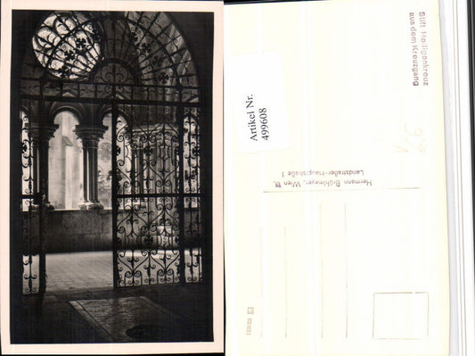 499608,Stift Heiligenkreuz Kreuzgang Gittertor pub Hermann Brühlmeyer