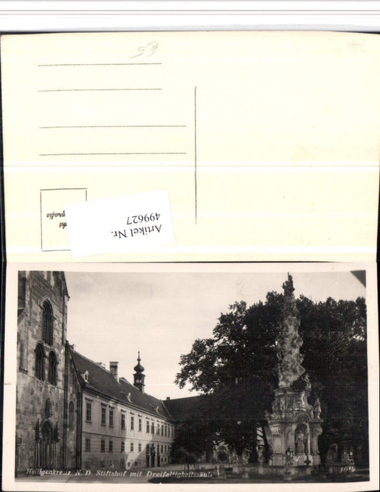 499627,Stift Heiligenkreuz Hof m. Dreifaltigkeitssäule