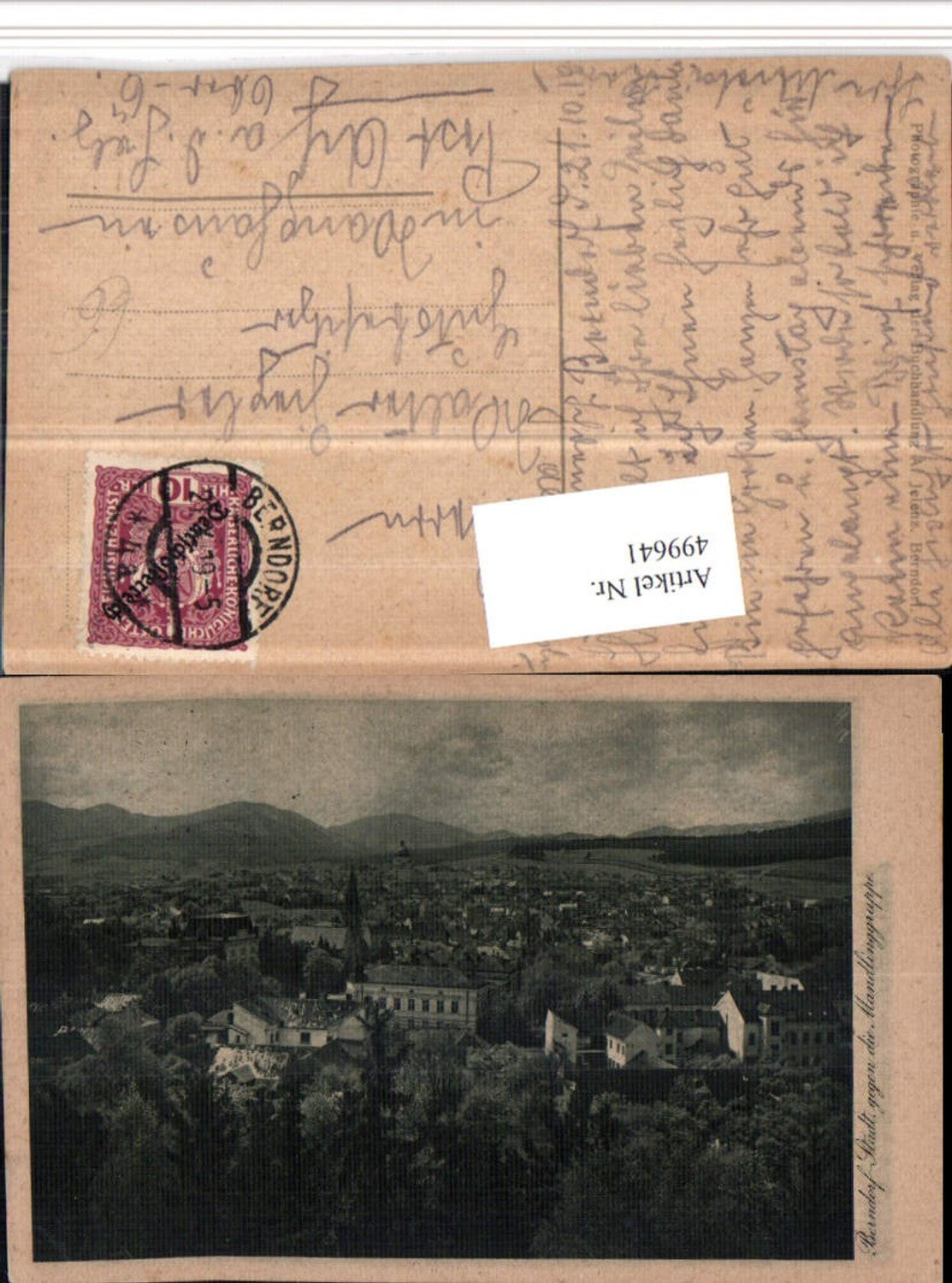 499641,Berndorf-Stadt Totale geg. Mandlinggruppe