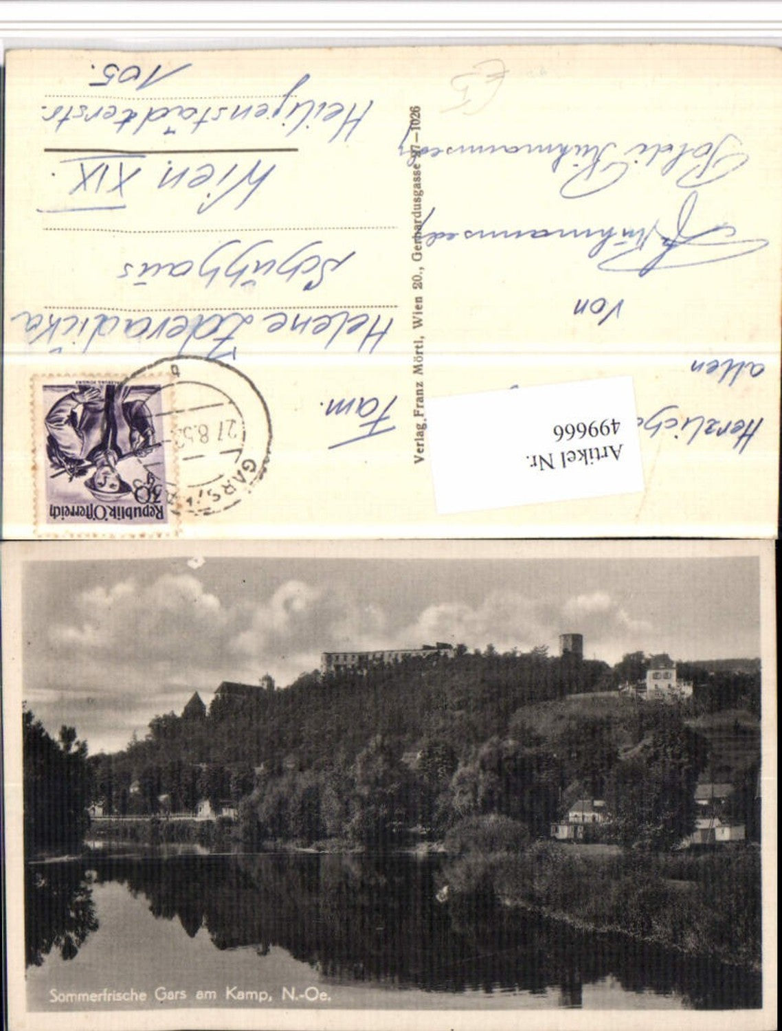 499666,Gars am Kamp Teilansicht Fluss