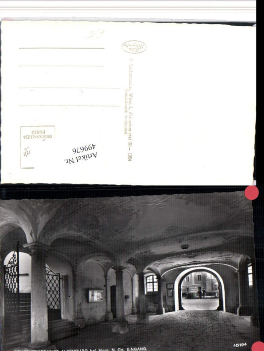 499676,Stift Altenburg b. Horn Eingang