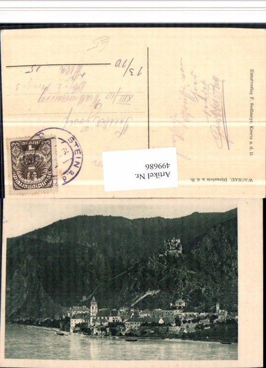499686,Wachau Dürnstein an d. Donau Totale m. Ruine