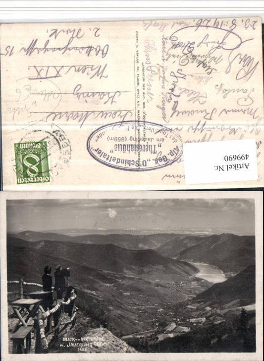 499690,Seltene AK Blick von d. Karlshöhe am Jauerling b. Maria Laach