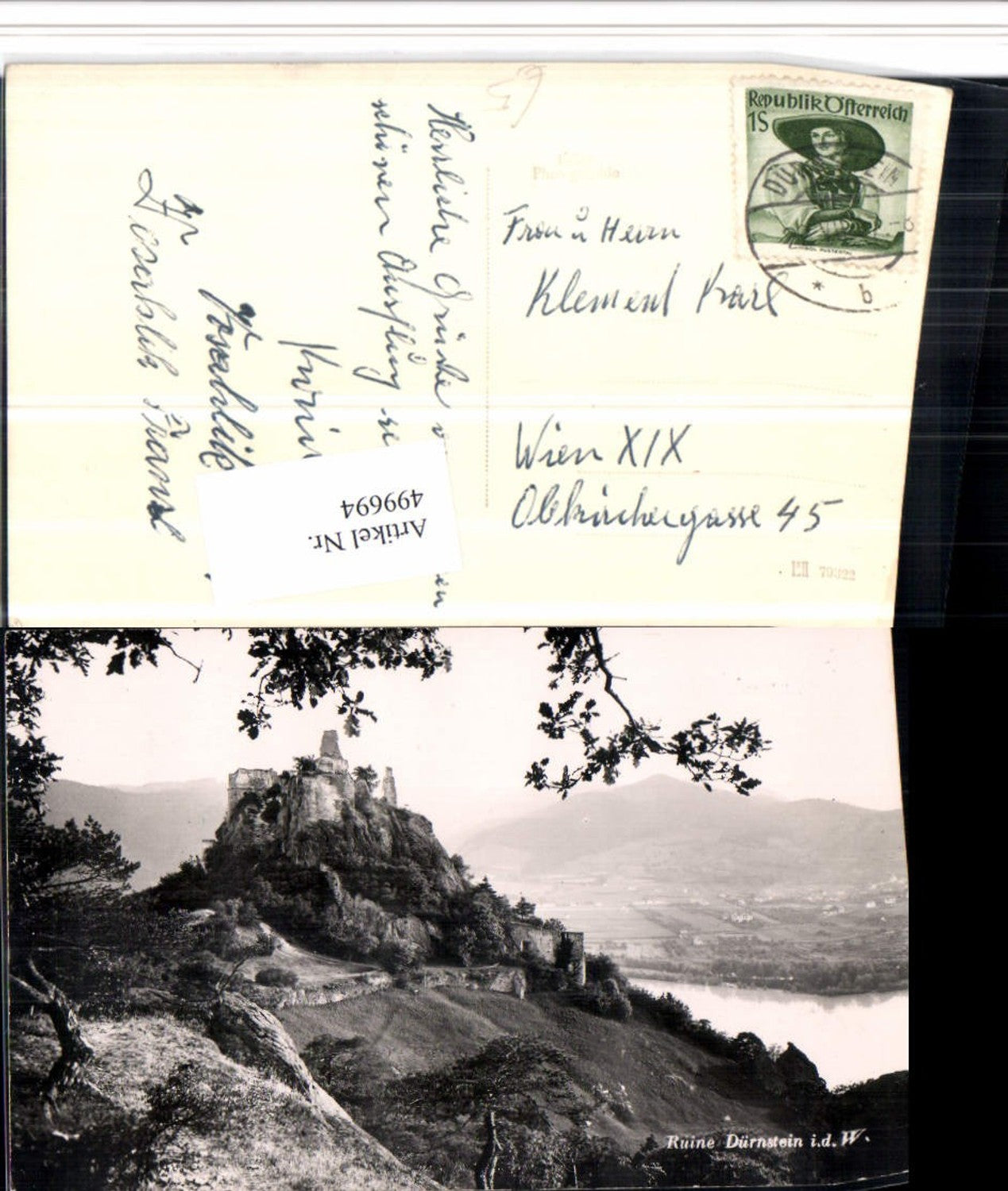 499694,Ruine Dürnstein in d. Wachau