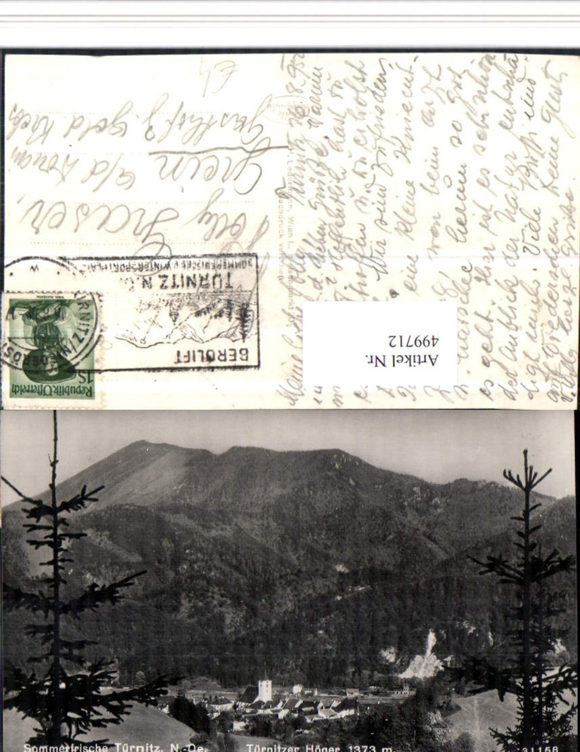 499712,Türnitz Totale m. Türnitzer Höger