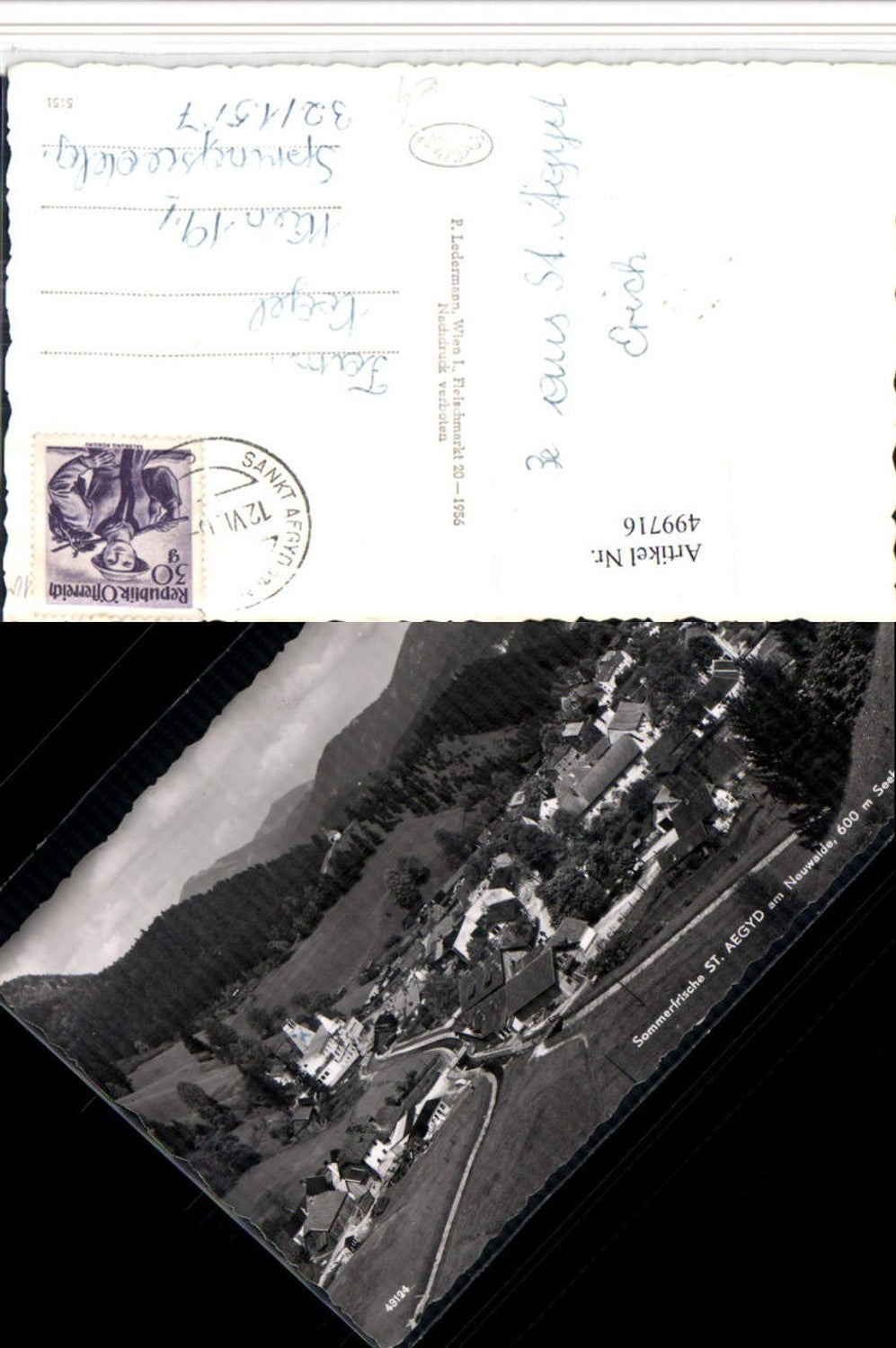 499716,St. Aegyd am Neuwalde Totale Bergkulisse