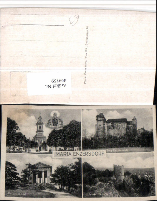 499759,Maria Enzersdorf Burg Liechtenstein Tempel Kirche Mehrbildkarte