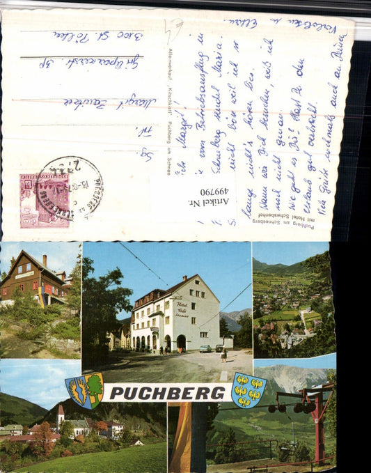 499790,Puchberg am Schneeberg Totale Hotel Schwabenhof Mehrbildkarte