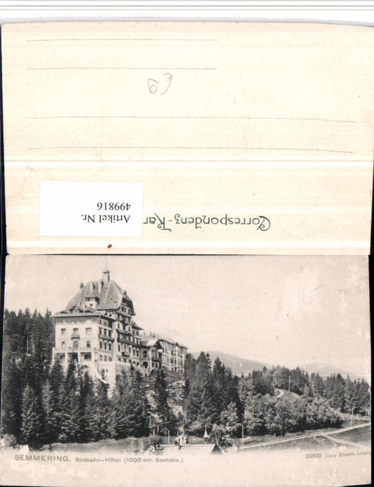 499816,Semmering Südbahnhotel