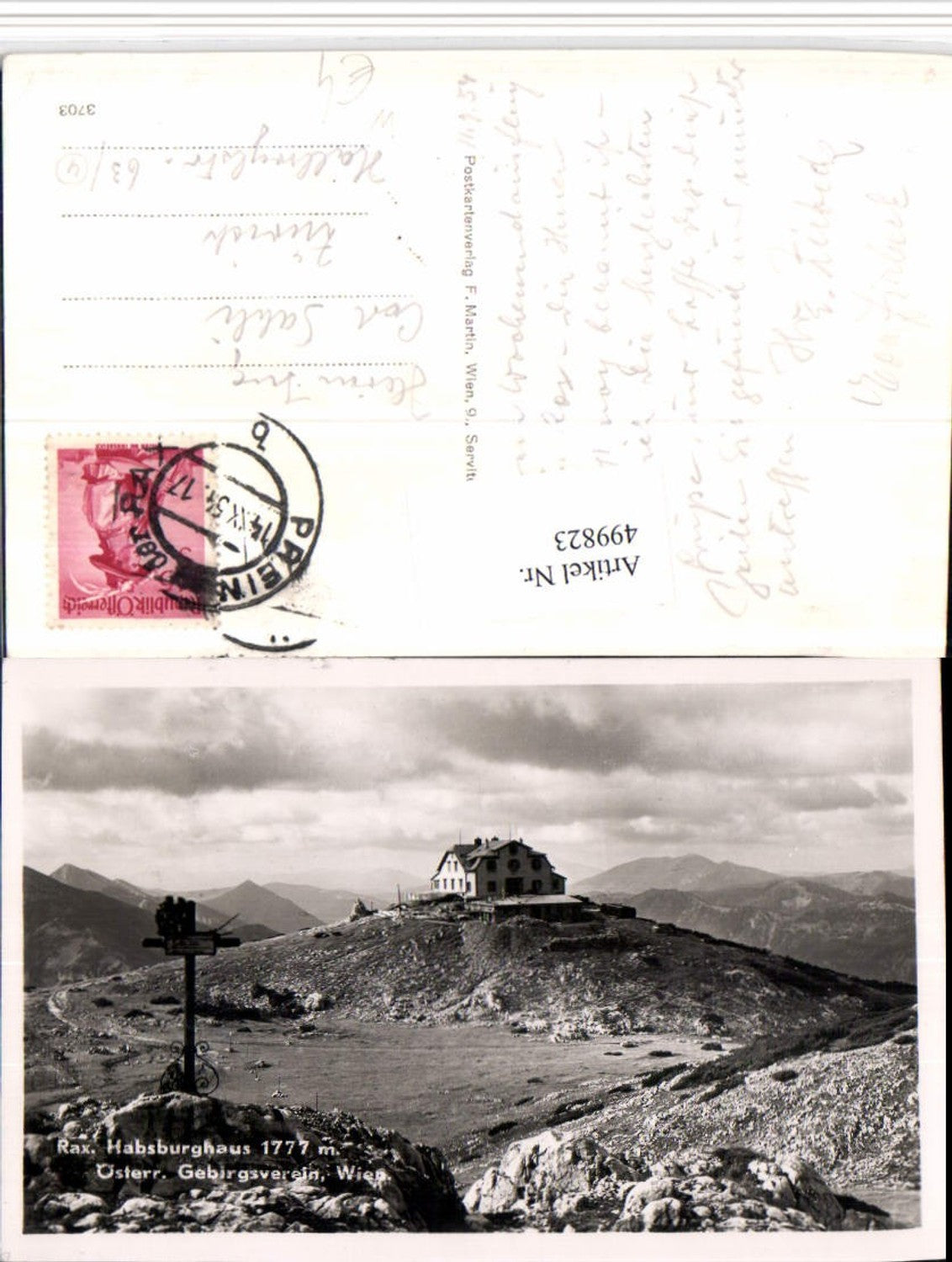 499823,Rax Habsburghaus Berghütte b. Schwarzau Bergkulisse