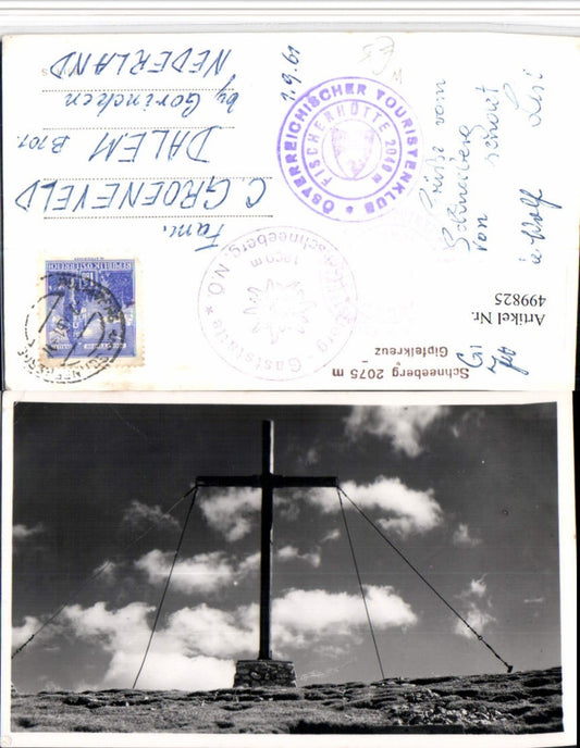 499825,Schneeberg b. Puchberg Gipfelkreuz Kreuz